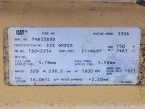 Used Caterpillar 3306 210kW Generator Set