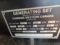 Used Cummins QSX15-G9 500kW Generator Set
